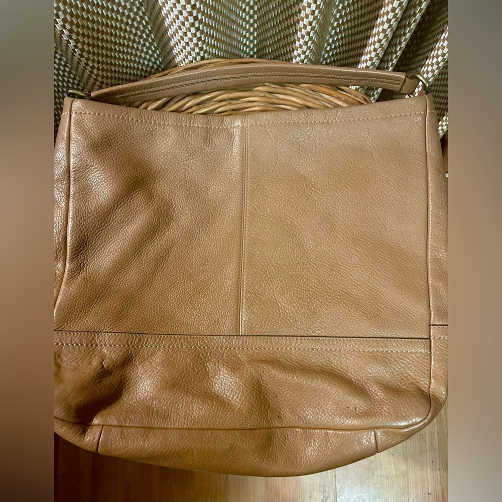 Coach Tan Leather HoBo Bag - Picture 3 of 8